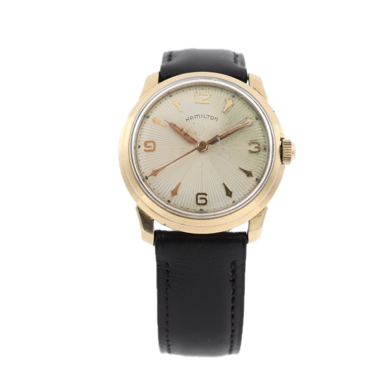 Vintage Hamilton Men's Mechanical Wristwatch 671 Swiss 10k RGP & Steel