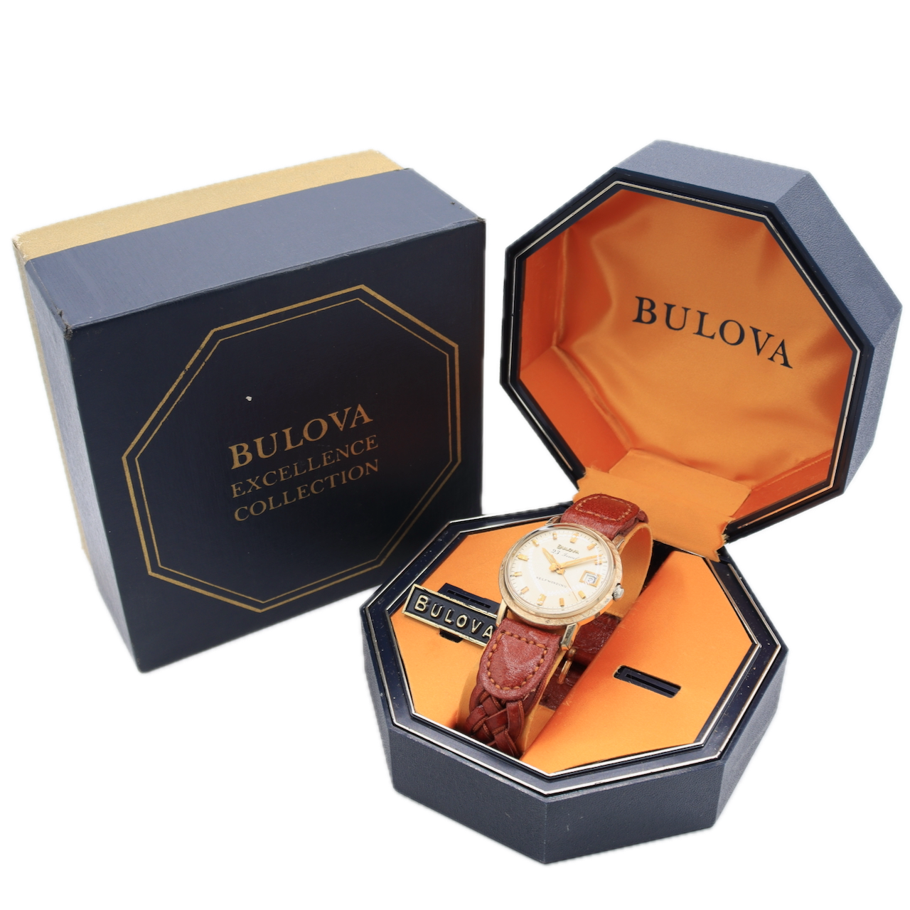Vintage 33mm Bulova Textured Bezel Men's Automatic Wristwatch 10BZAC Running