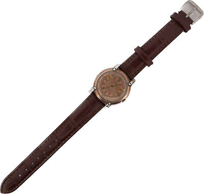 Vintage Gruen Pan Am / America Men's Wristwatch 420 SS Gold Filled Two Tone
