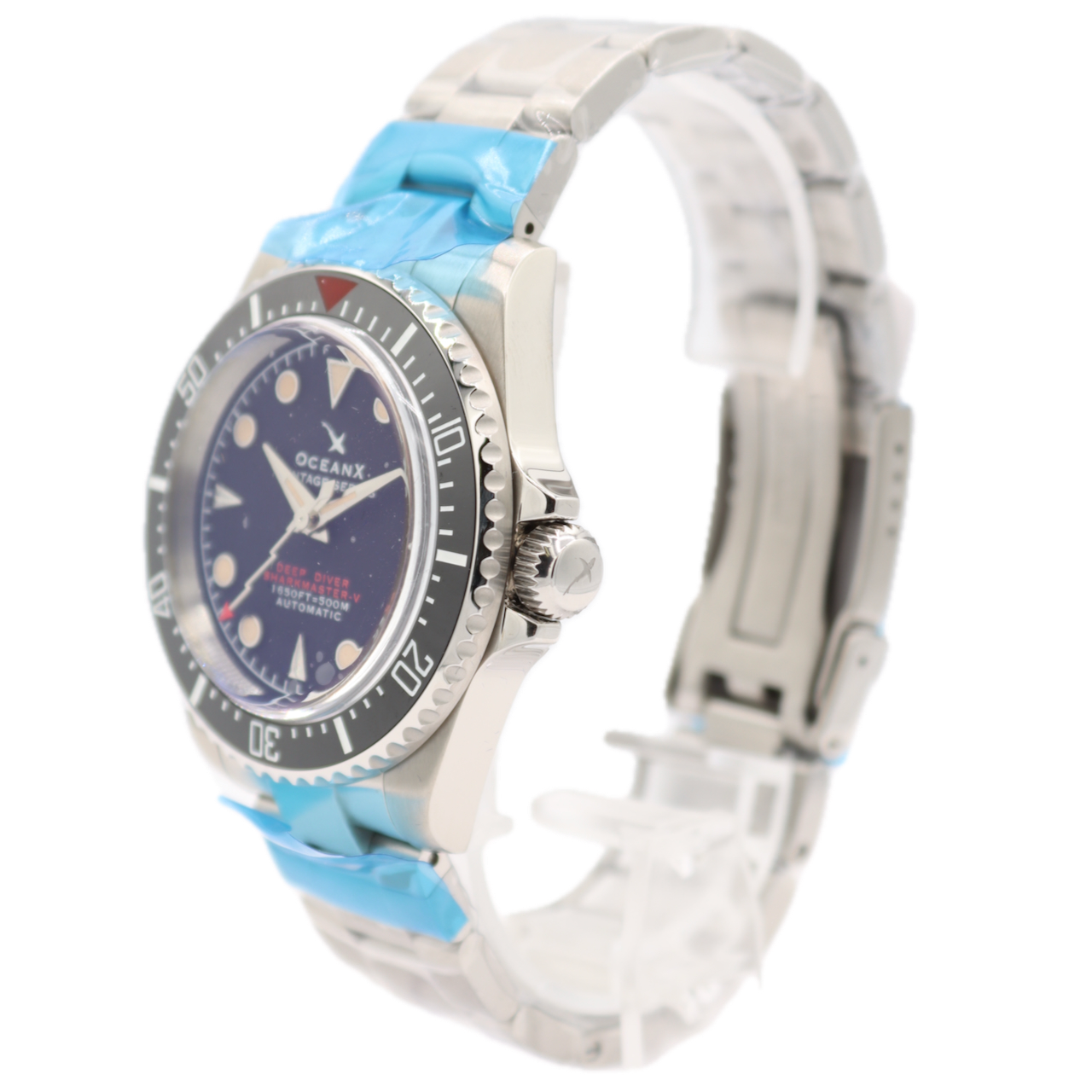 43mm OceanX VSMS-541-0113 Sharkmaster V Diver Men's Automatic Wristwatch Steel
