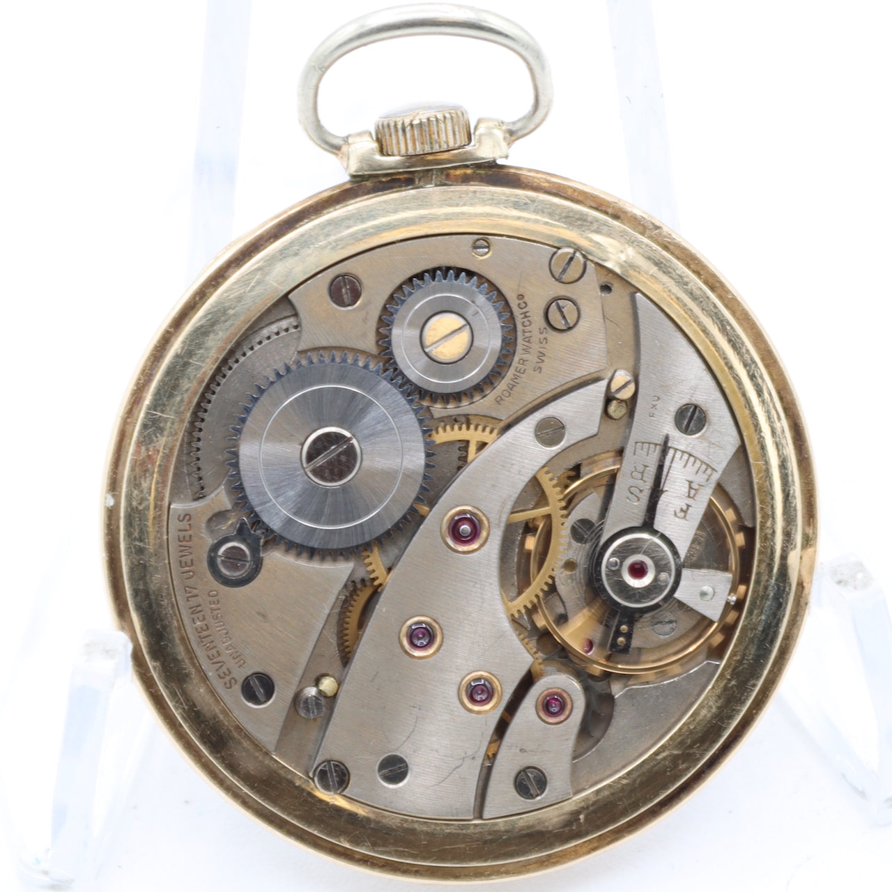 Vintage Roamer 17 Jewel Mechanical Pocket Watch MST 287 10k RGPSwiss Made