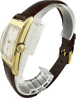 Vintage Movado Curviplan 17Jewel Men's Mechanical Wristwatch 510 14k Gold Filled