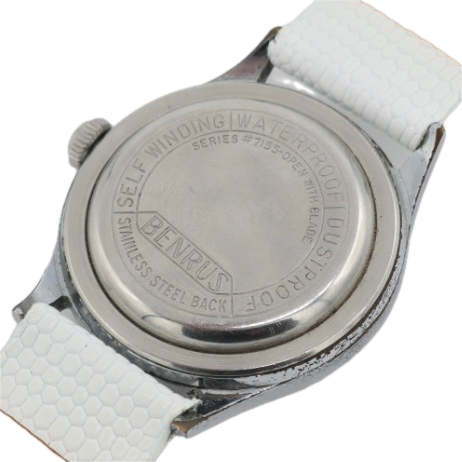 Vintage Benrus 3 Star Men's Automatic Wristwatch DO 15 Swiss Steel & Chrome
