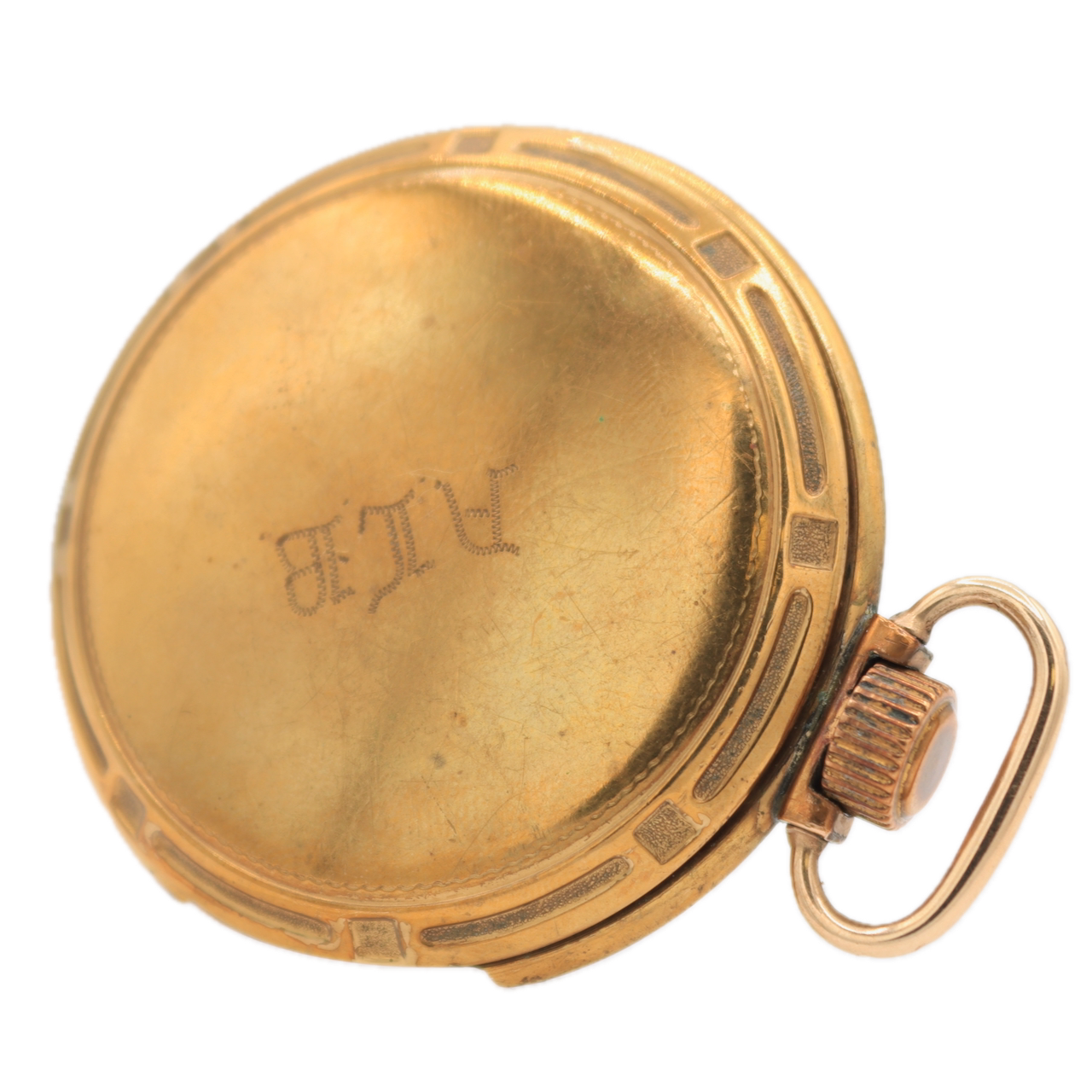 Antique 14 Size Waltham 11 Jewel Mechanical Hunter Pocket Watch 12 Gold Tone