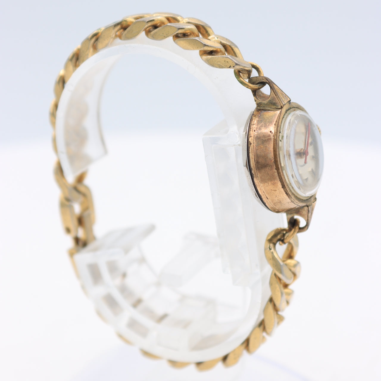 Vintage Wittnauer Geneve Cocktail Ladies Automatic Wristwatch 7550 Gold Tone