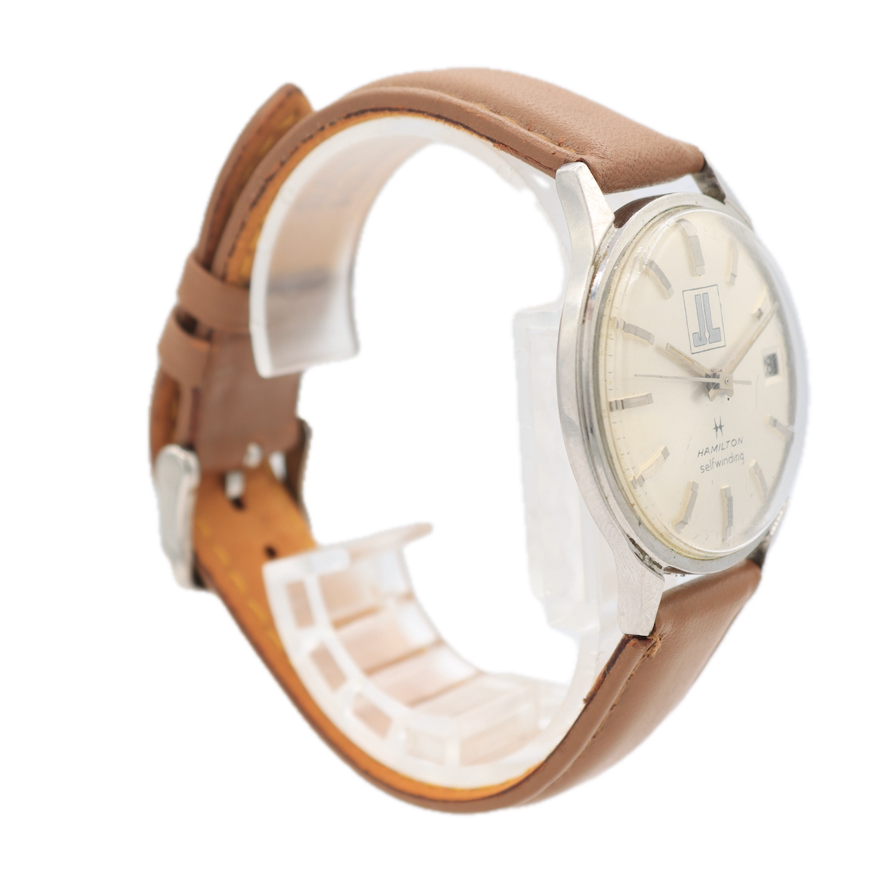 Vintage Hamilton Jones Laughlin Steel Men's Automatic Wristwatch Swiss Steel