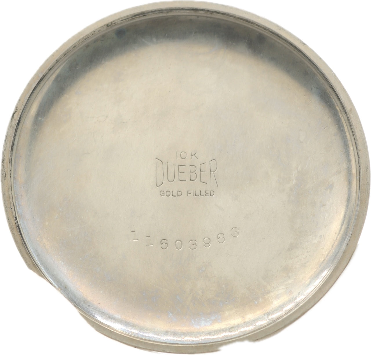 Antique 12 Size Hampden Dueber Mechanical Pocket Watch No. 307 10k White GF