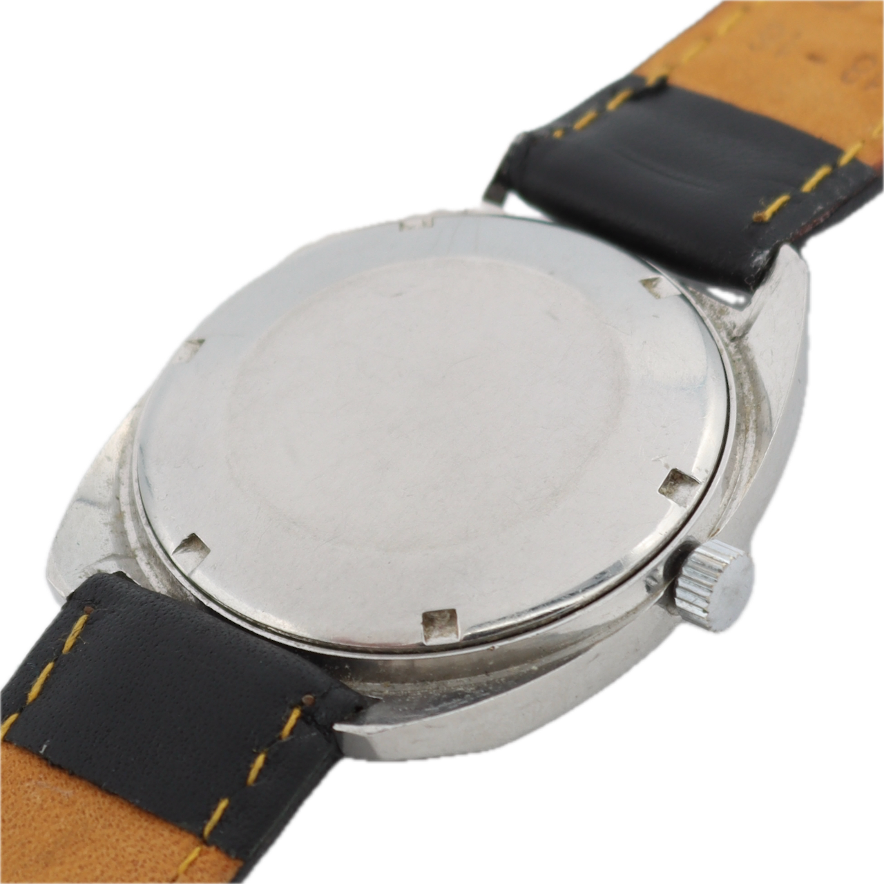 Vintage 33.5mm Eterna-Matic 1000 Men's Automatic Wristwatch 1489K Steel Gray