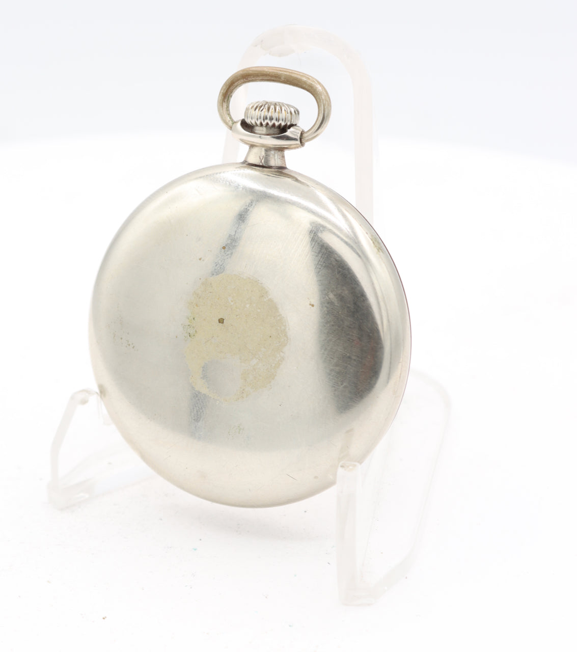 Antique 16 Size 1922 Elgin Smooth 7 Jewel Pocket Watch 291 Nickeloid USA