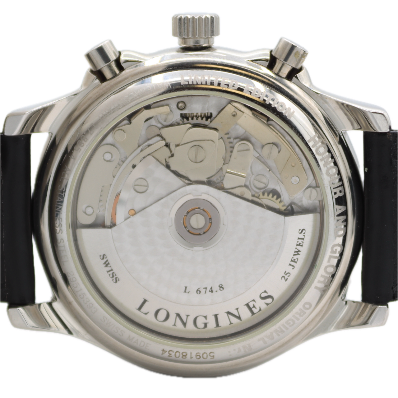Longines L7-886-4-73-0H Honour and Glory Box Set LE Men's Wristwatch Full Set