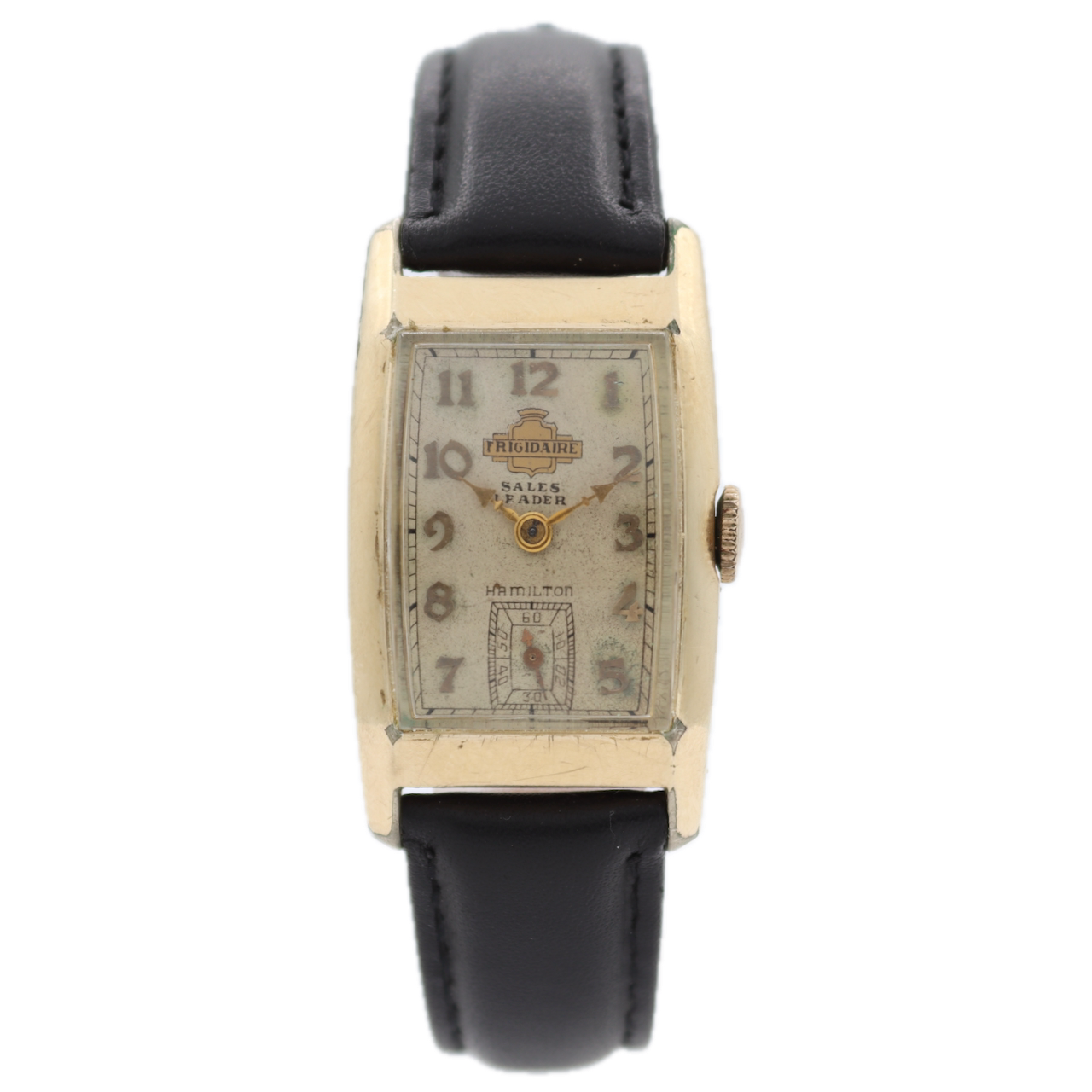 Vintage 1936 Hamilton Carson Frigidaire Men's Mechanical Wristwatch 982 14k GF