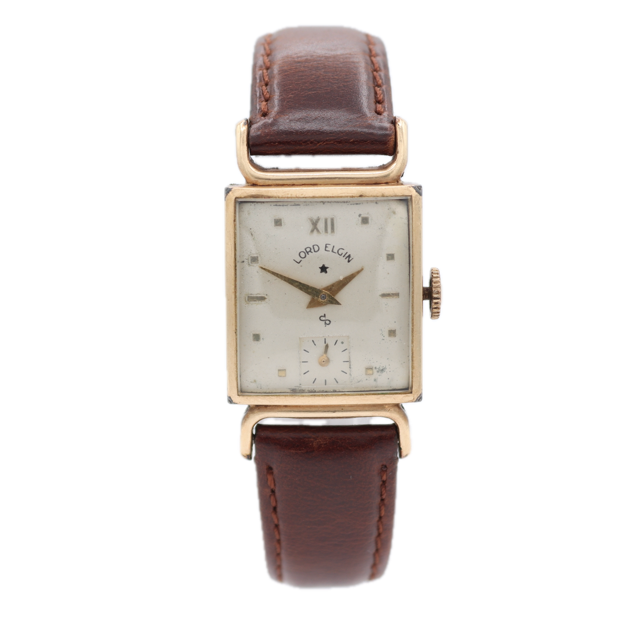 Vintage Lord Elgin 4609 15 Jewel Men's Mechanical Wristwatch 536 USA 14k GF