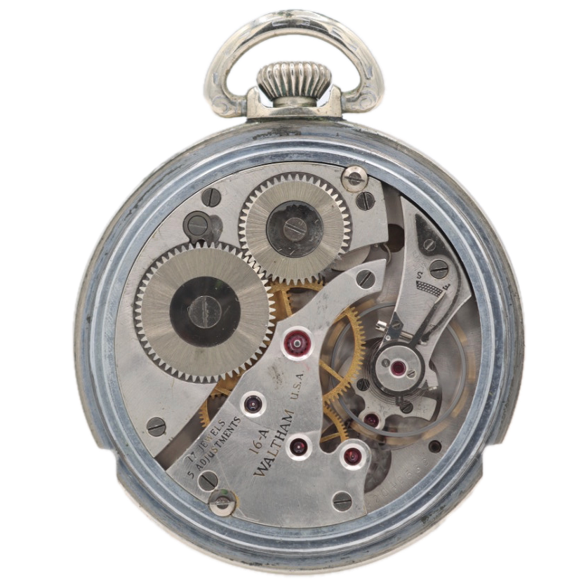 Antique 8s 1883 Waltham 16-A 17 Jewel Open face Pocket Watch Wm. Ellery USA