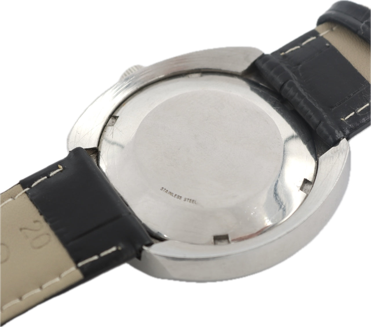 Vintage 40mm Wittnauer Crosshair Gilt Men's Automatic Wristwatch 11AE Stainless