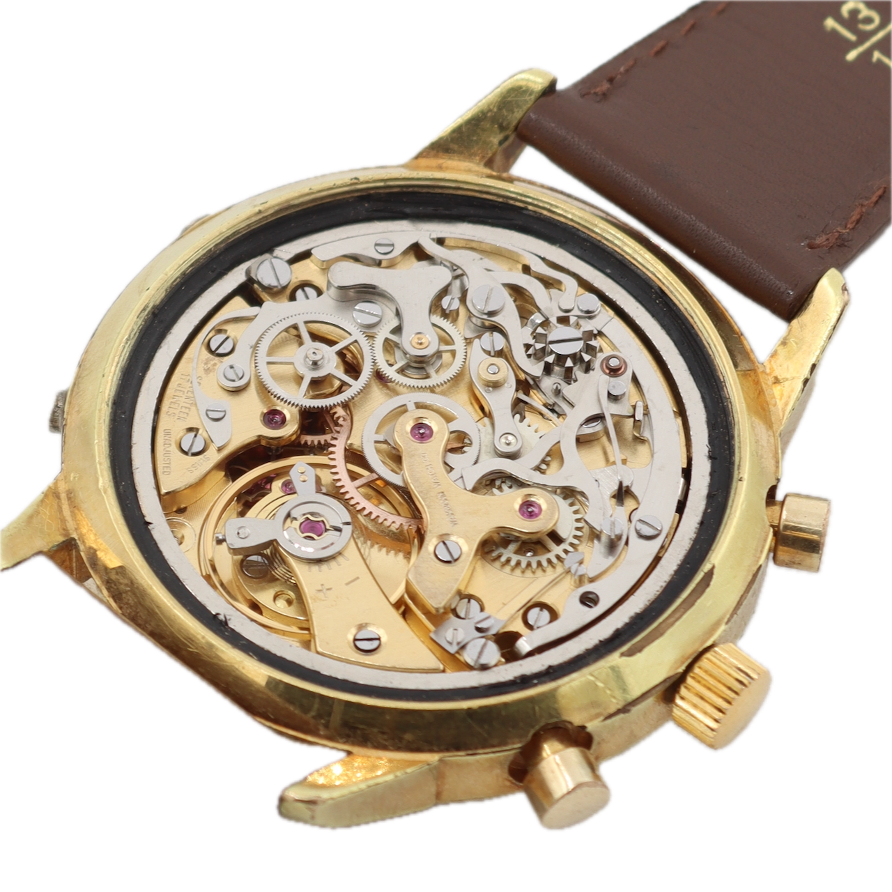 Vintage Wakmann Triple Date Men's Chronograph Wristwatch Valj. 730 Serviced