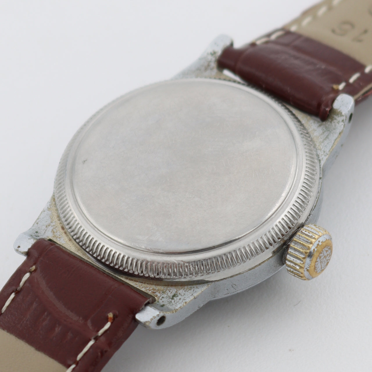 1942 Waltham Type A-11 Men's Mechanical Wristwatch Two Tone Coin Edge Serviced