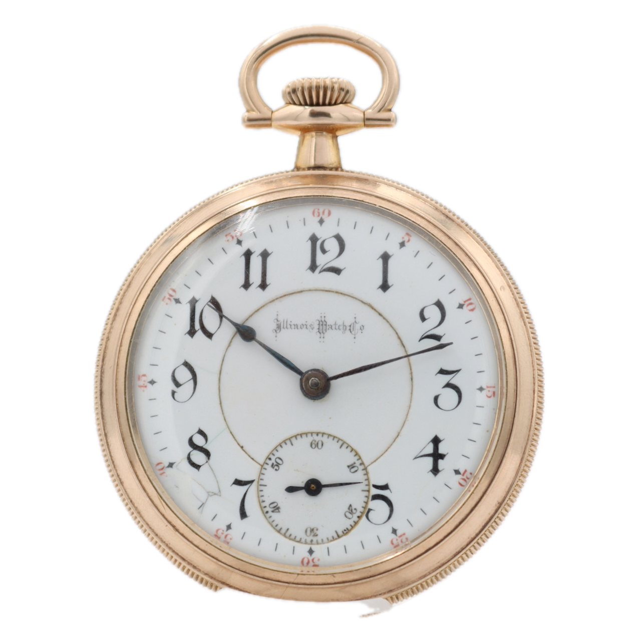 Antique 18s Illinois Bunn Special Two Tone Railroad Pocket Watch Gold FIlled