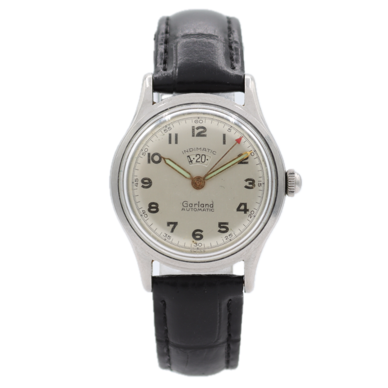 31mm Garland Indimatic Men's Automatic Wristwatch ETA1256 Steel Power Reserve