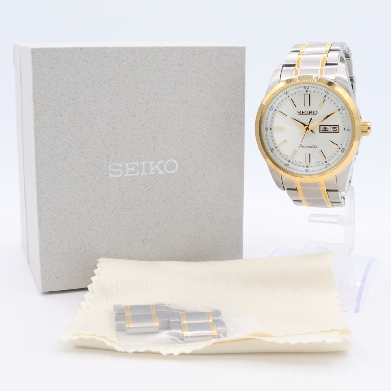 2024 Seiko 4R36-05Z0 Day Date Men's Automatic Wristwatch Japan Two Tone W/Box