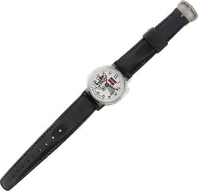 Vintage Bradley Mickey Mouse Soccer Children's Mechanical Wristwatch Swiss w Box