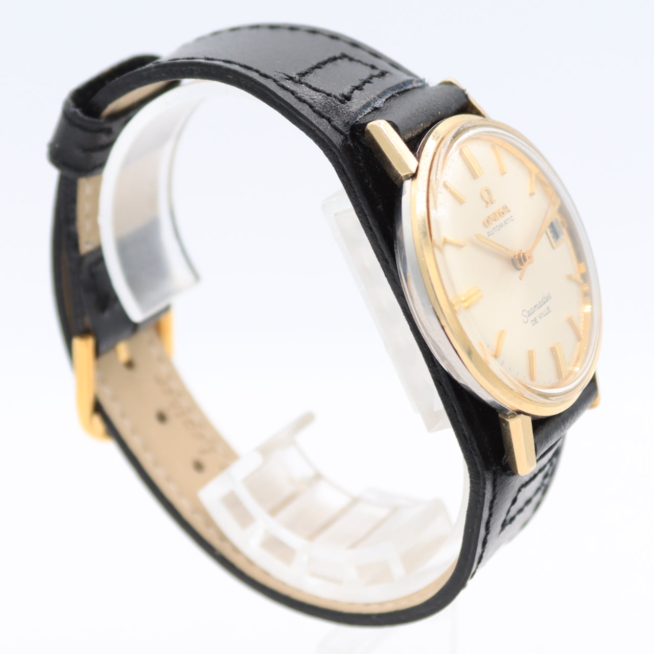 Vintage 34mm Omega Seamaster De Ville Men's Automatic Wristwatch Gold Capped