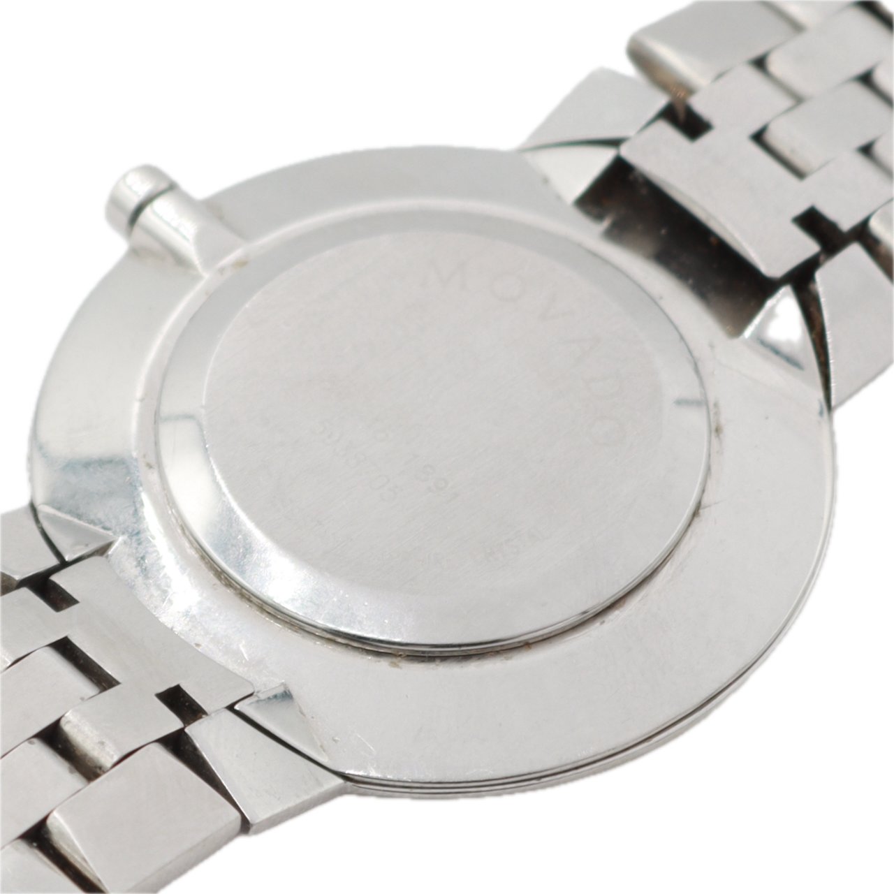 Vintage Movado 84 45 1891 Museum Black Men's Quartz Wristwatch SteelFull Set