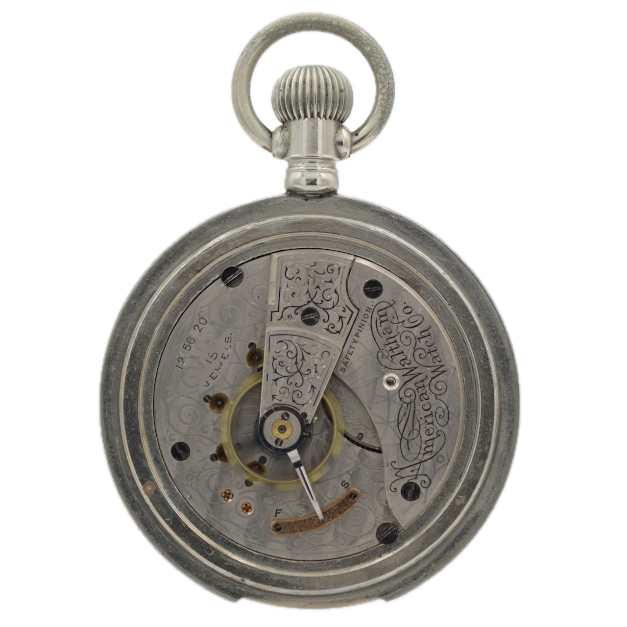 Antique 18s 1903 Waltham 15j Mechanical Hunter Pocket Watch 820 Silverode USA