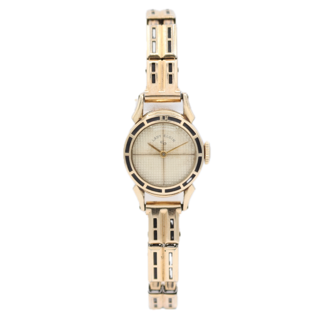 Vintage 17.5mm Lady Elgin 4330 Clubwoman Ladies Mechanical Wristwatch 655 14k GF