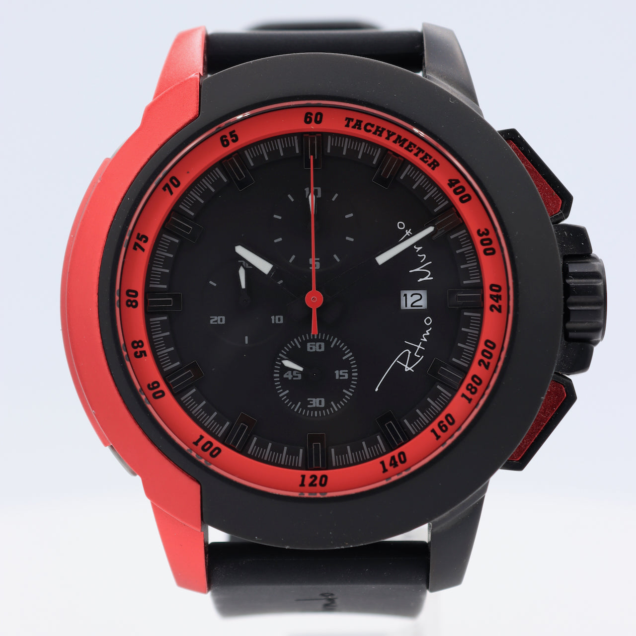Ritmo Mundo 1101/4 RED Quantum II Men's Quartz Chronograph Wristwatch Steel