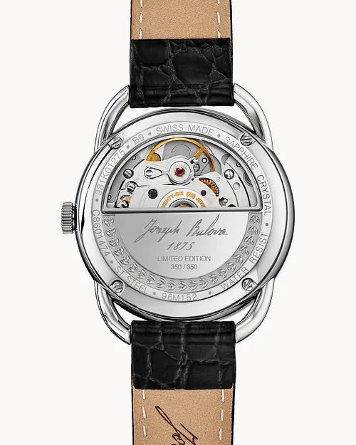 34mm Bulova 96M152 JB Collection Commodore Men's Automatic Wristwatch Steel