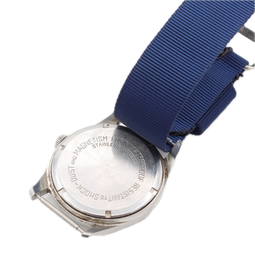 Vintage Elgin 5936S Sportsman Men's Automatic Wristwatch 720 France Steel