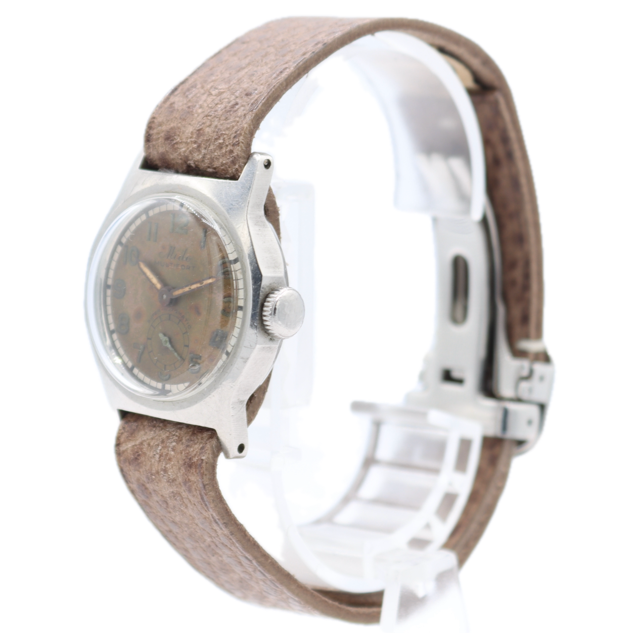 Vintage 28mm Mido 220 Multifort Men's Bumper Automatic Wristwatch 816 Steel