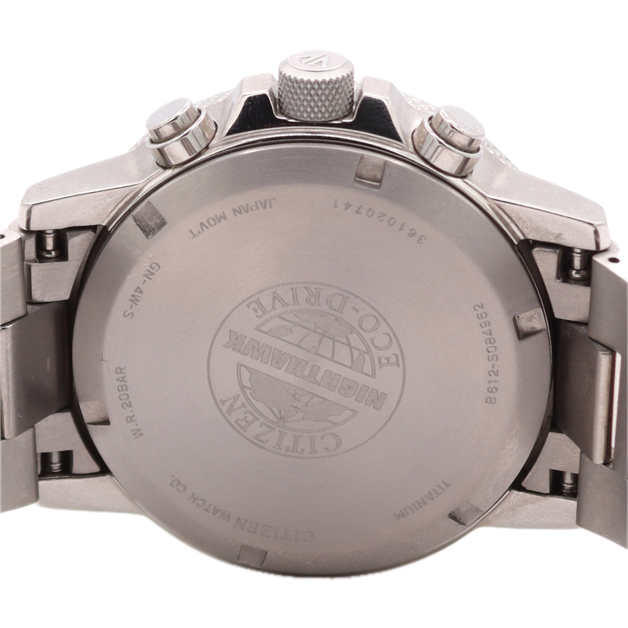 Vintage Citizen Eco-Drive Nighthawk Chronograph B612-S125265