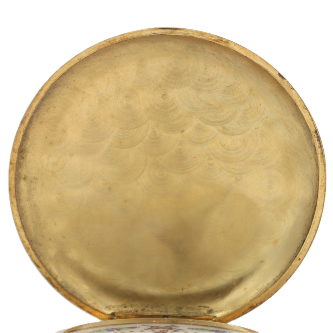 Vintage Arnex Equestrian Mechanical Hunter Pocket Watch Unitas 6498 Gold Tone