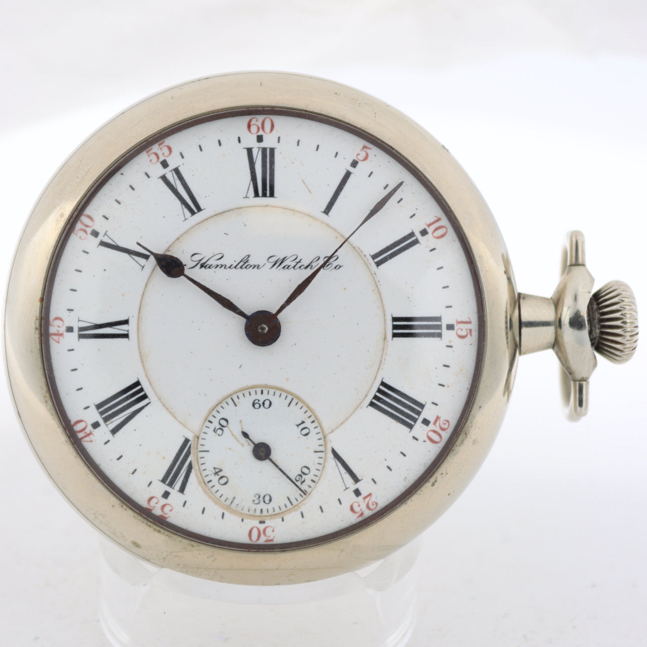Antique 18S Hamilton 21J Mechanical Hunter Config. Railroad Pocket Watch 941