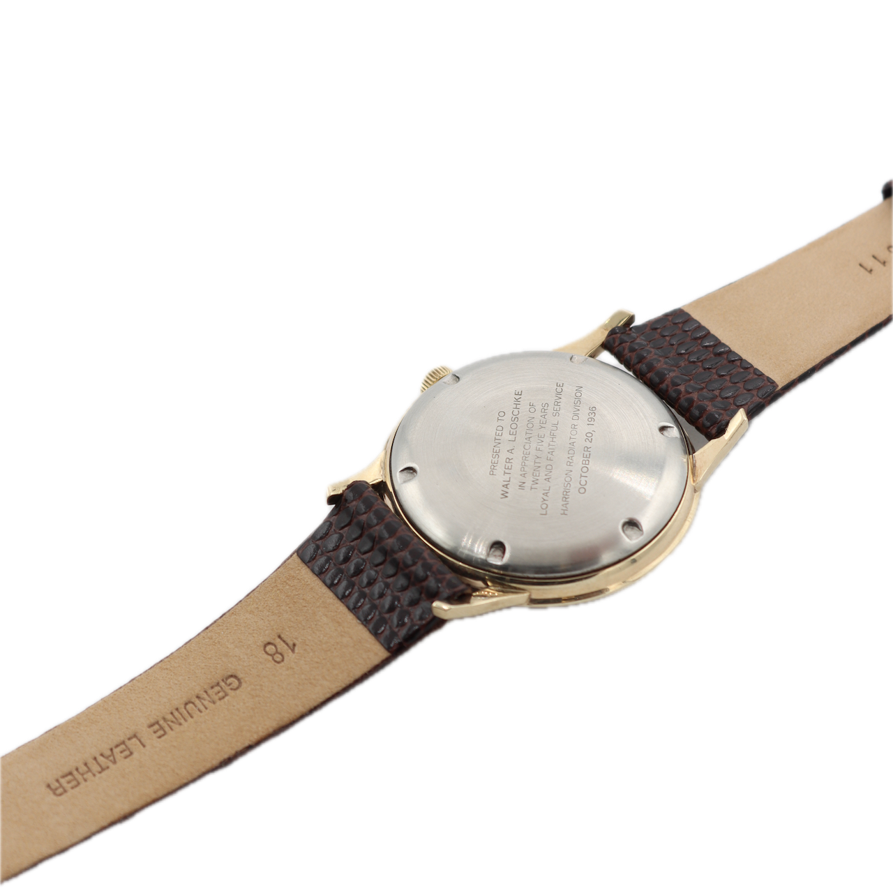 Vintage Hamilton Harrison Men's Automatic Wristwatch 665 Swiss 10k Gold & Steel