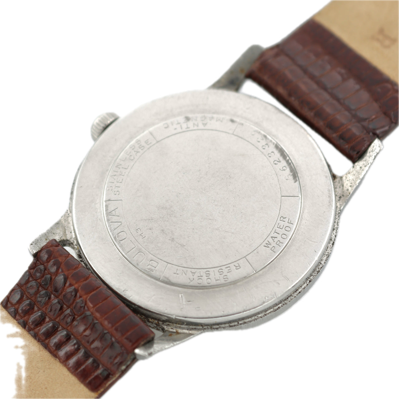 Vintage 32mm 1963 Bulova Small Seconds Men's Mechanical Wristwatch Swiss Steel
