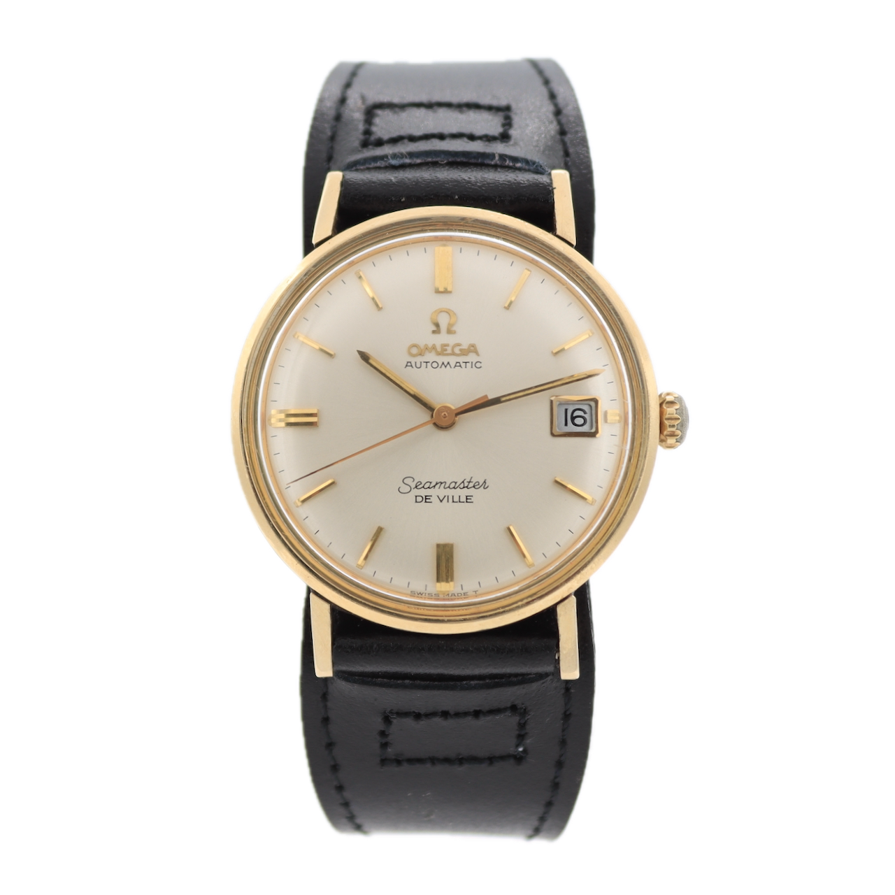 Vintage 34mm Omega Seamaster De Ville Men's Automatic Wristwatch Gold Capped