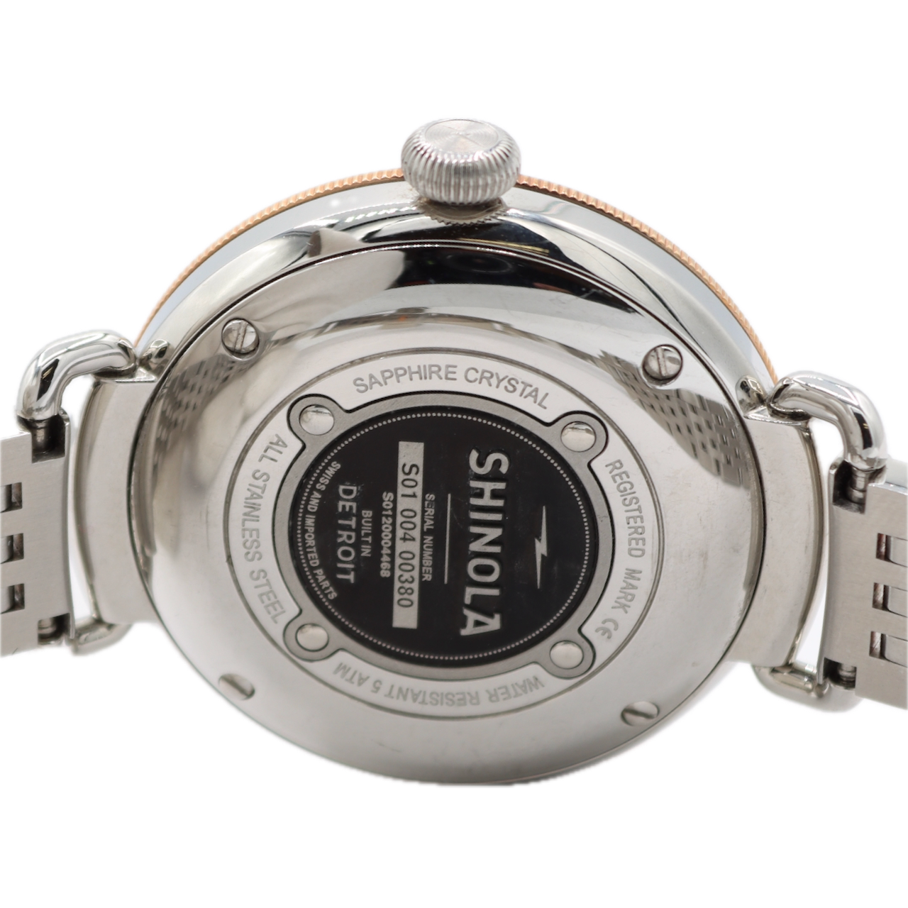 Vintage 38mm Shinola Canfield White Men's Quartz Wristwatch Argonite-1069