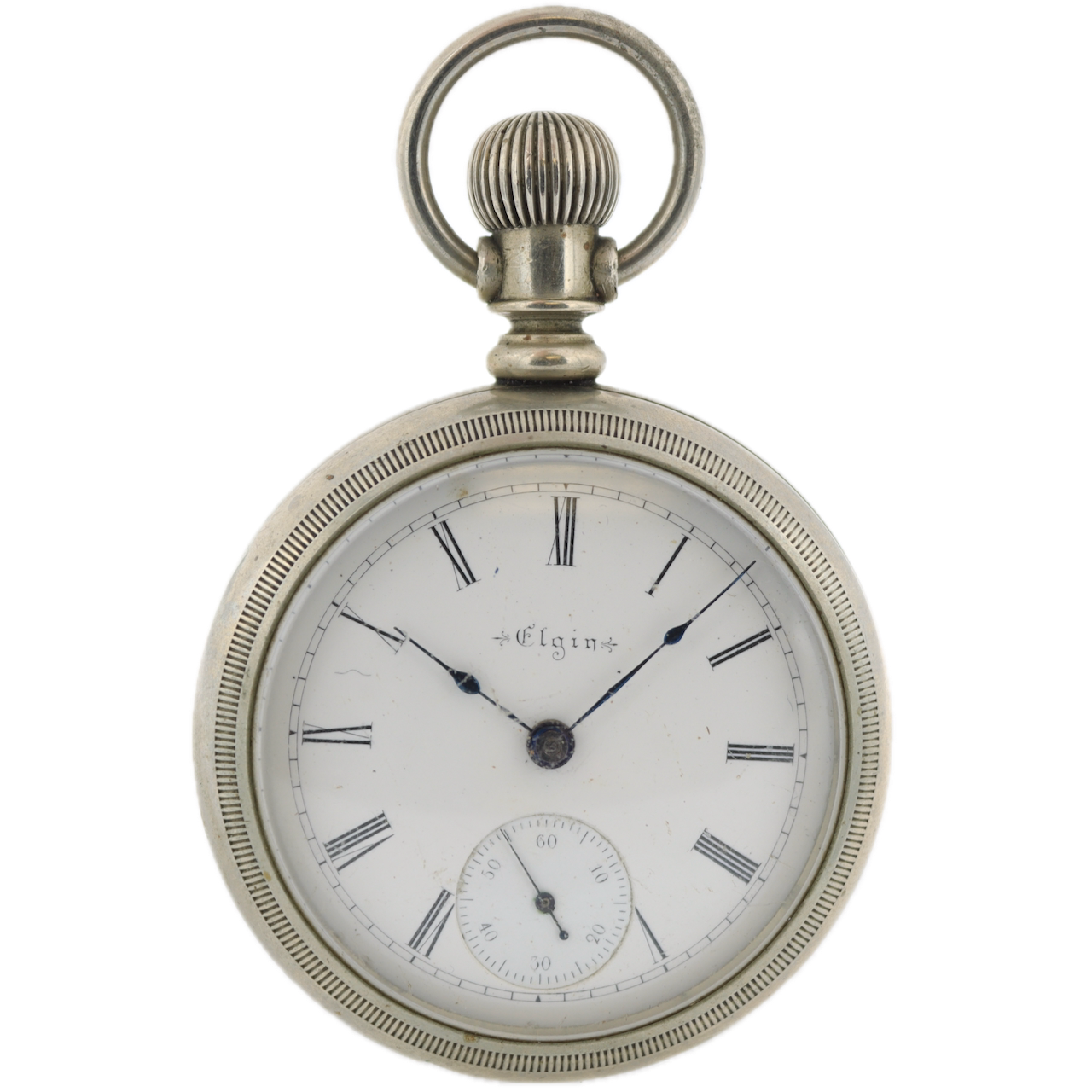 Antique 18 Size Elgin 7 Jewel Mechanical Pocket Watch Grade 73 Oresilver