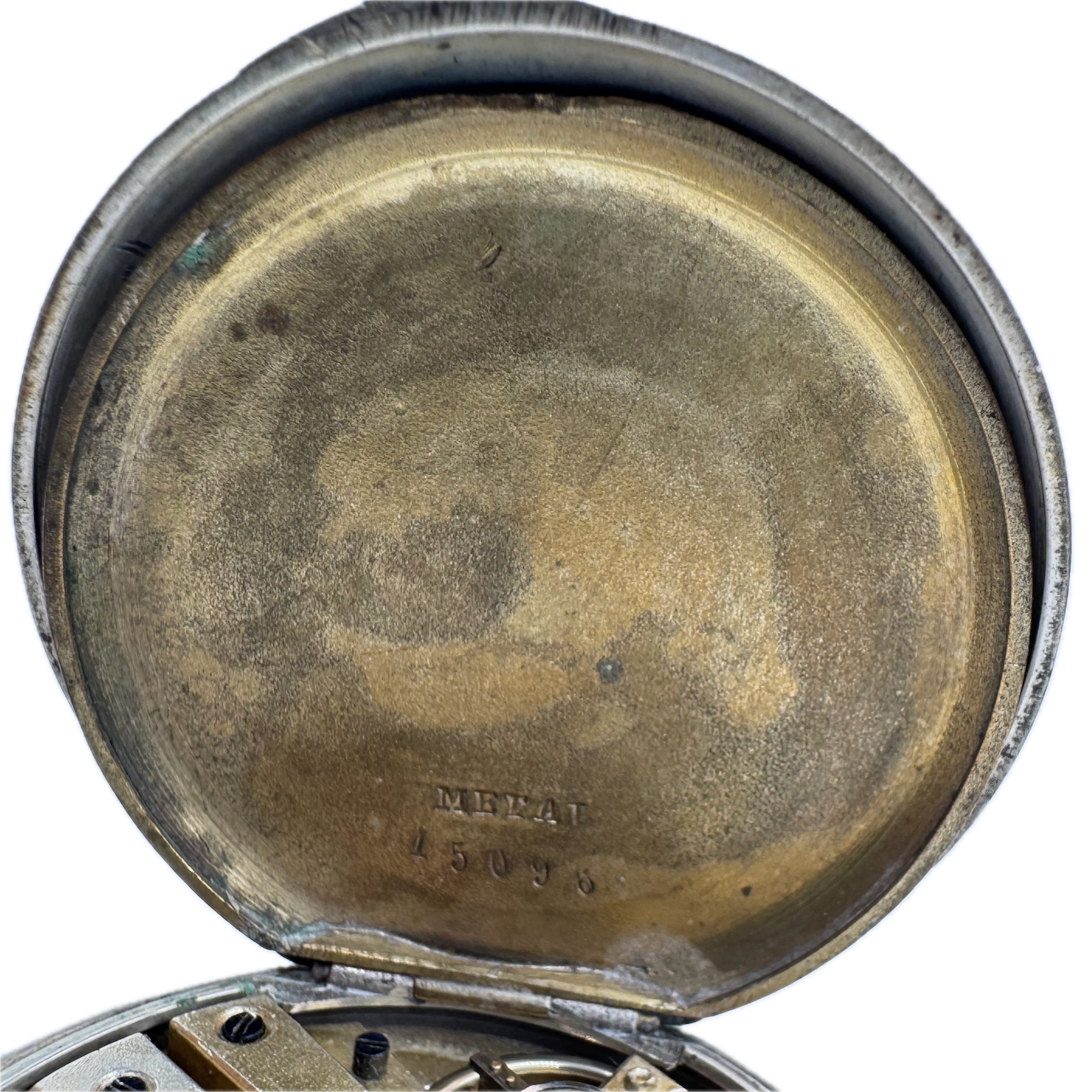 Antique Unbranded Shield 6 Jewel Mechanical Pocket Watch .800 SilverSwiss