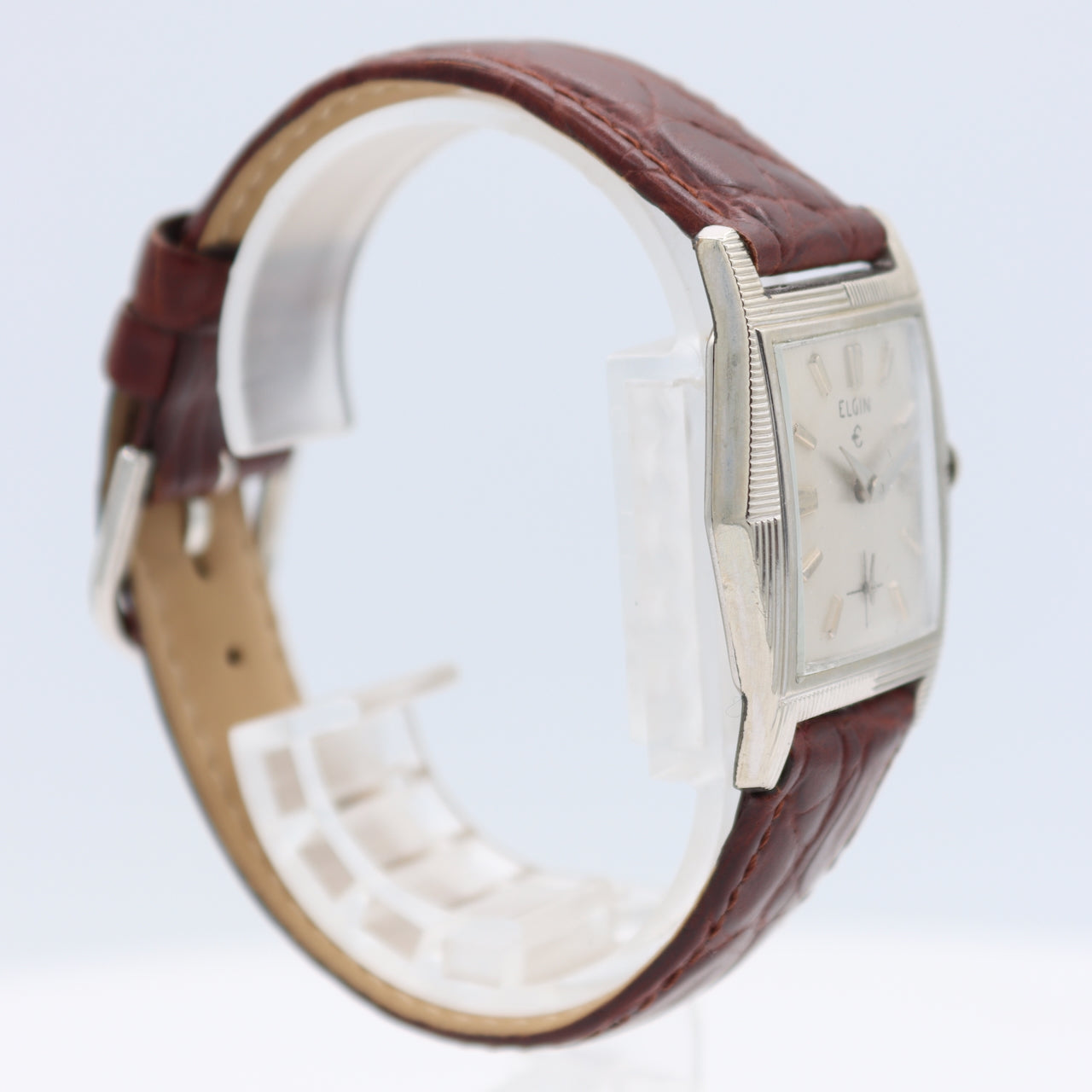 Vintage Elgin 4638 874 Men's Mechanical Wristwatch A. Schild 1525 USA 10k RGP