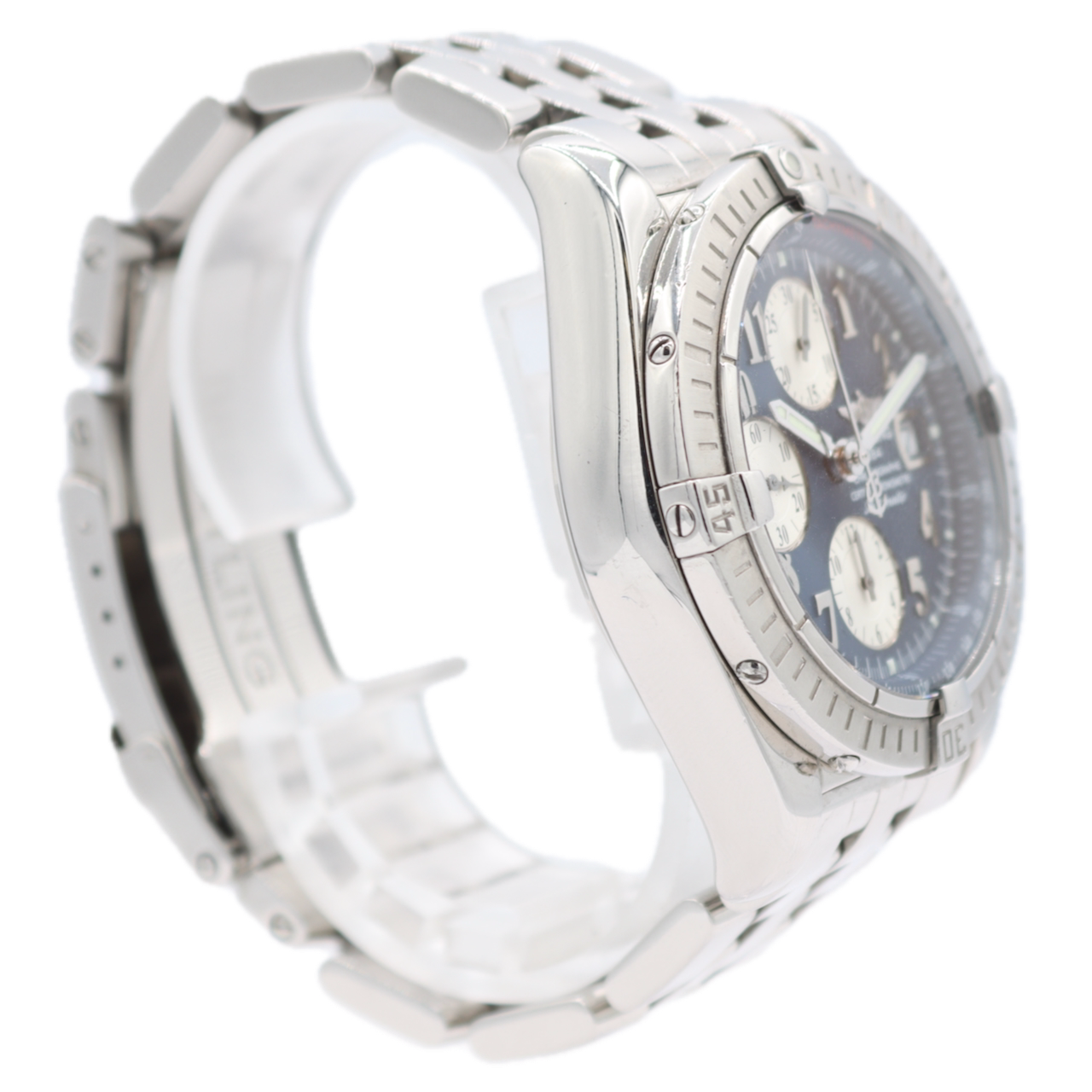 Breitling A13356 Chronomat Evolution Men's Chronograph Wristwatch Swiss Steel