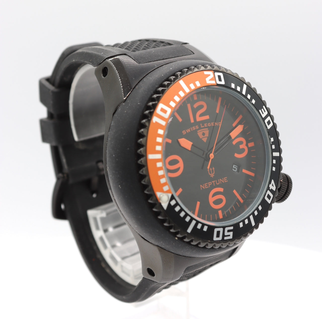 53mm Swiss Legend Neptune Men's Quartz Wristwatch Swiss Stainless Steel