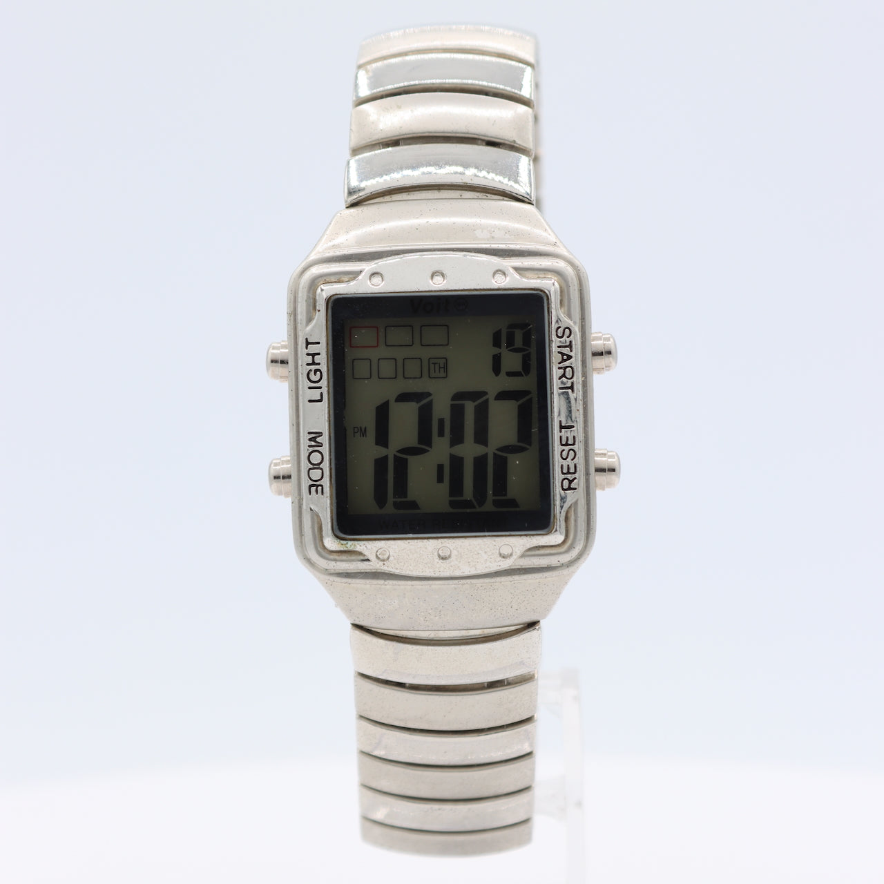 Vintage Voit 9285 Digital Sports Men's Digital LED Wristwatch Steel With Box