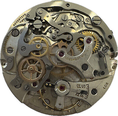 Vintage 36.5mm Lockwood Men's Clamshell Chronograph Wristwatch Venus 178 Steel