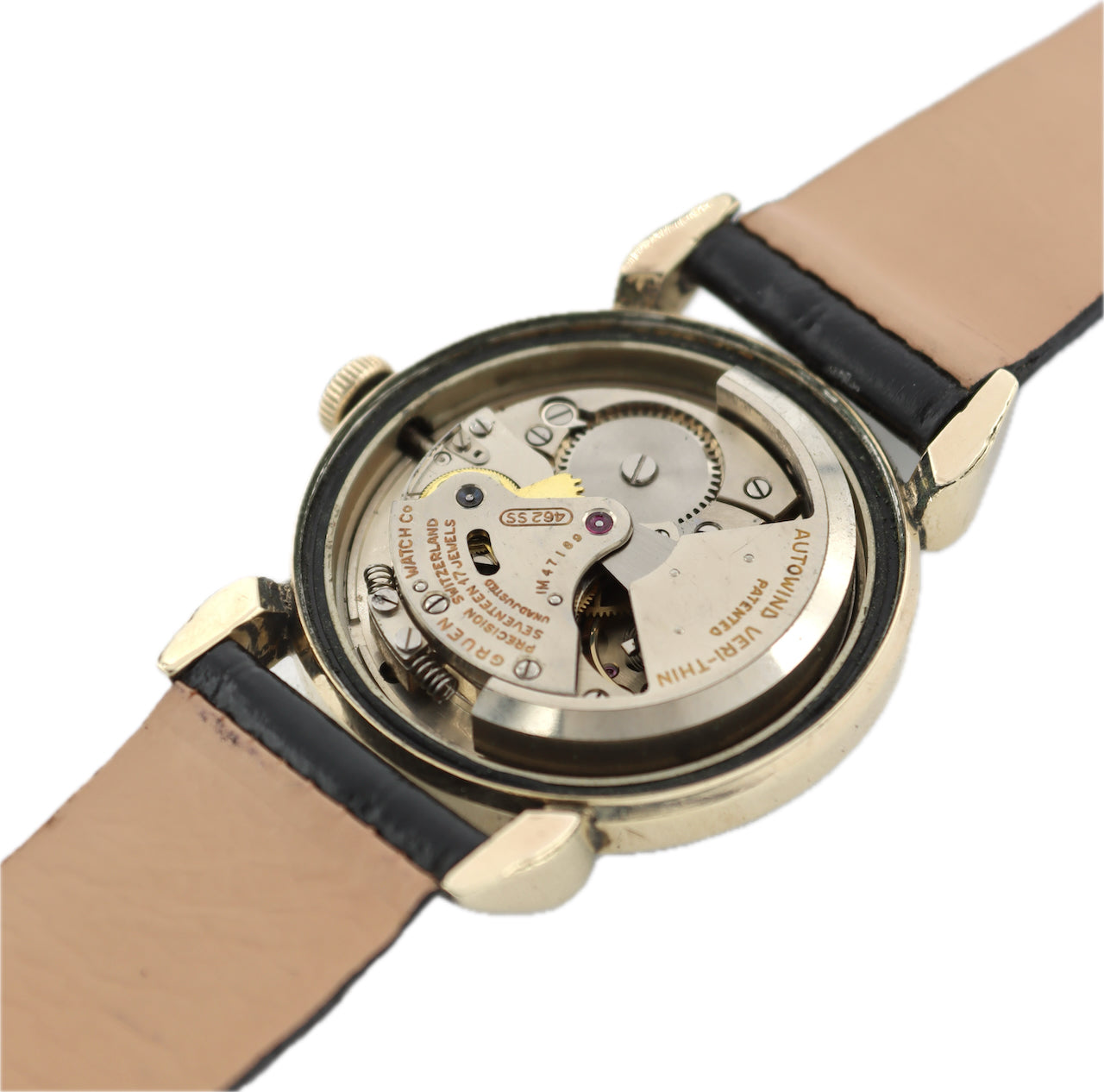 Vintage 32mm Gruen Precision Men's Bumper Automatic Wristwatch 62SS USA 10k GF