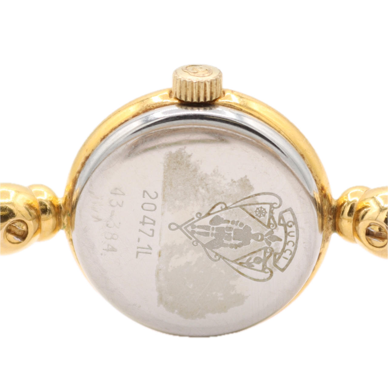 20mm Gucci 2047_1L Bangle Ladies Quartz Wristwatch Swiss Made Gold Tone