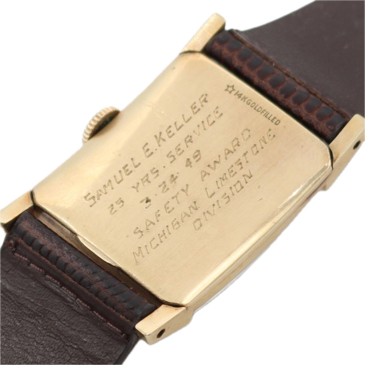 Vintage Lord Elgin 4622A 21 Jewel Men's Mechanical Wristwatch 670 USA 14k GF