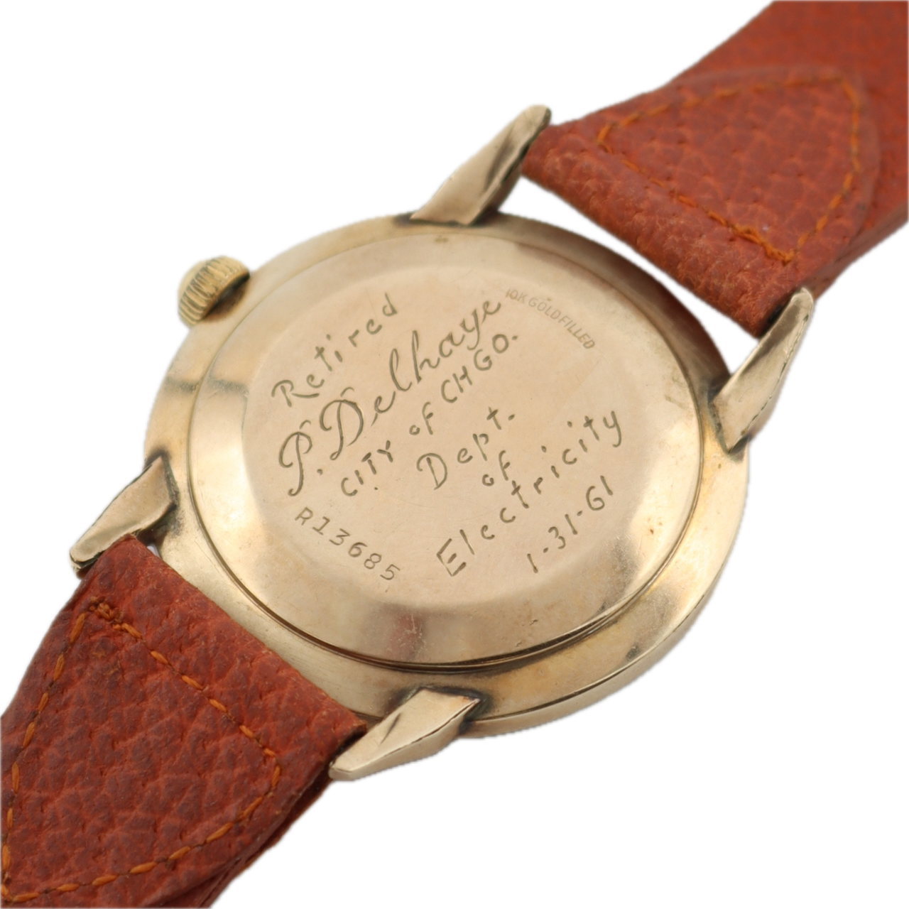 Vintage Lord Elgin 9816-YLS Thin-Thin 30C Men's Mechanical Wristwatch 760 10k GF